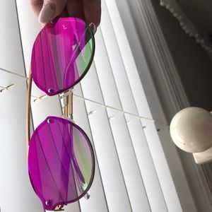 QUAY gold/pink sunglasses